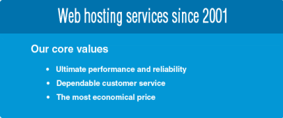 Web Hosting Service Since 2001